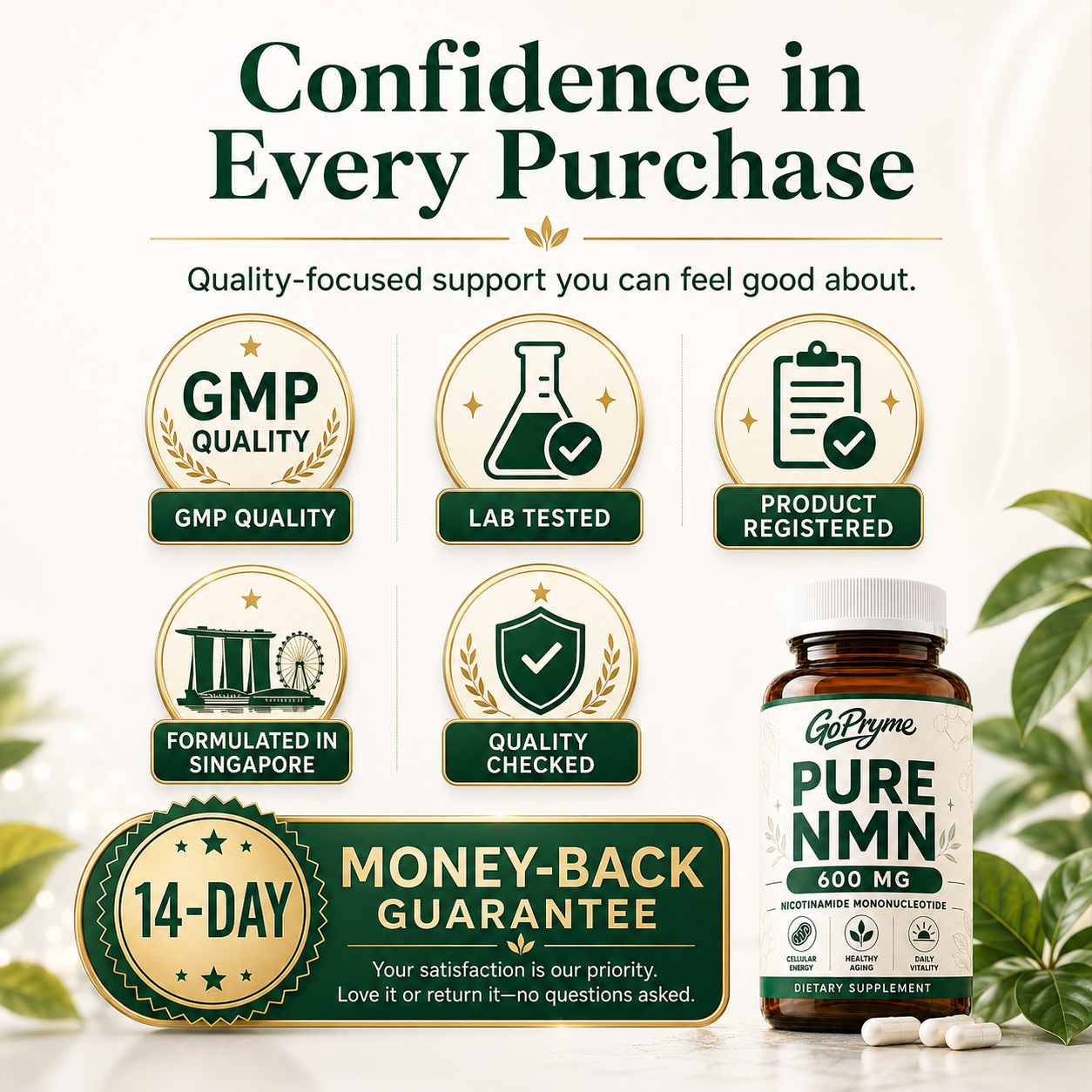 GOPRYME Pure NMN 600 mg