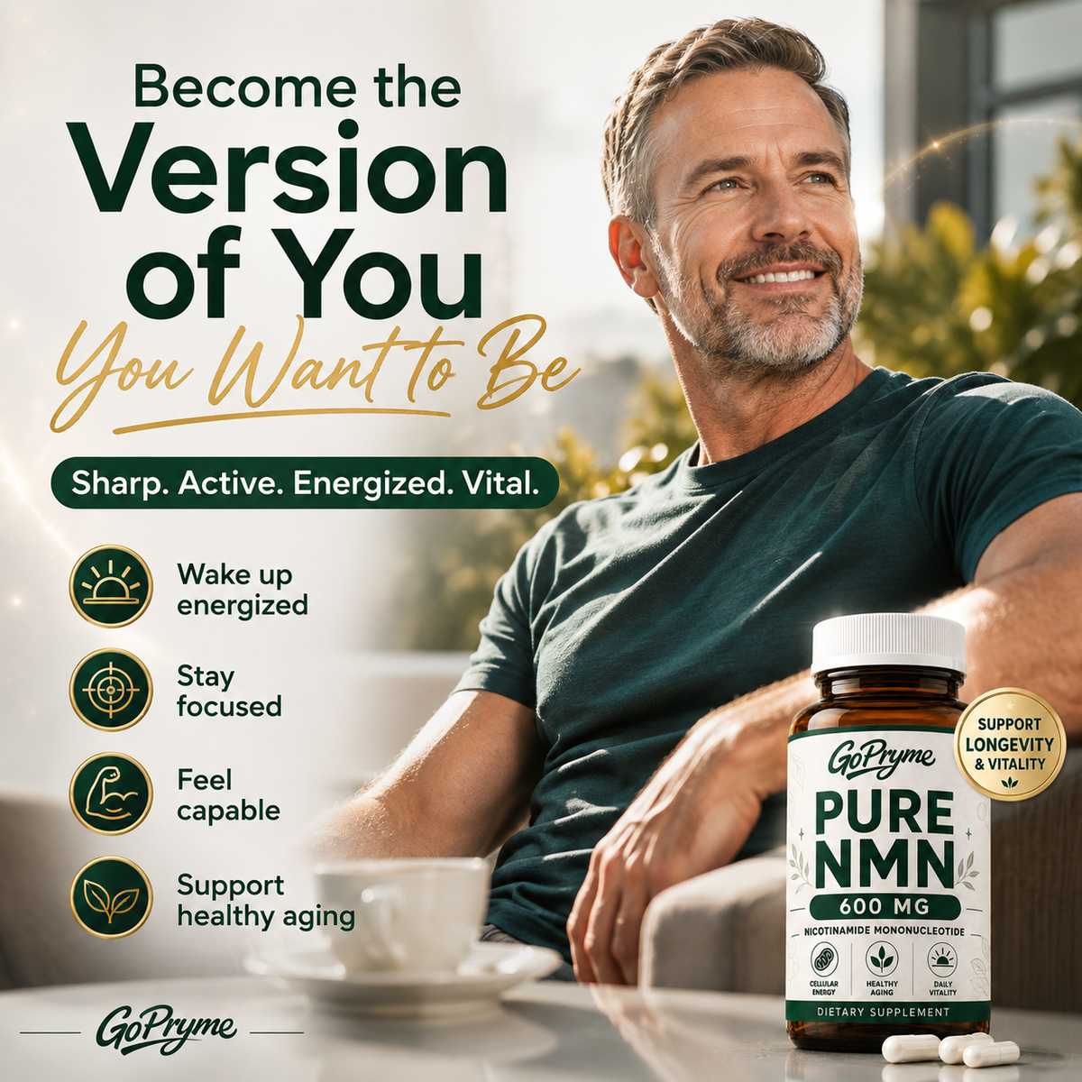GOPRYME Pure NMN 600 mg
