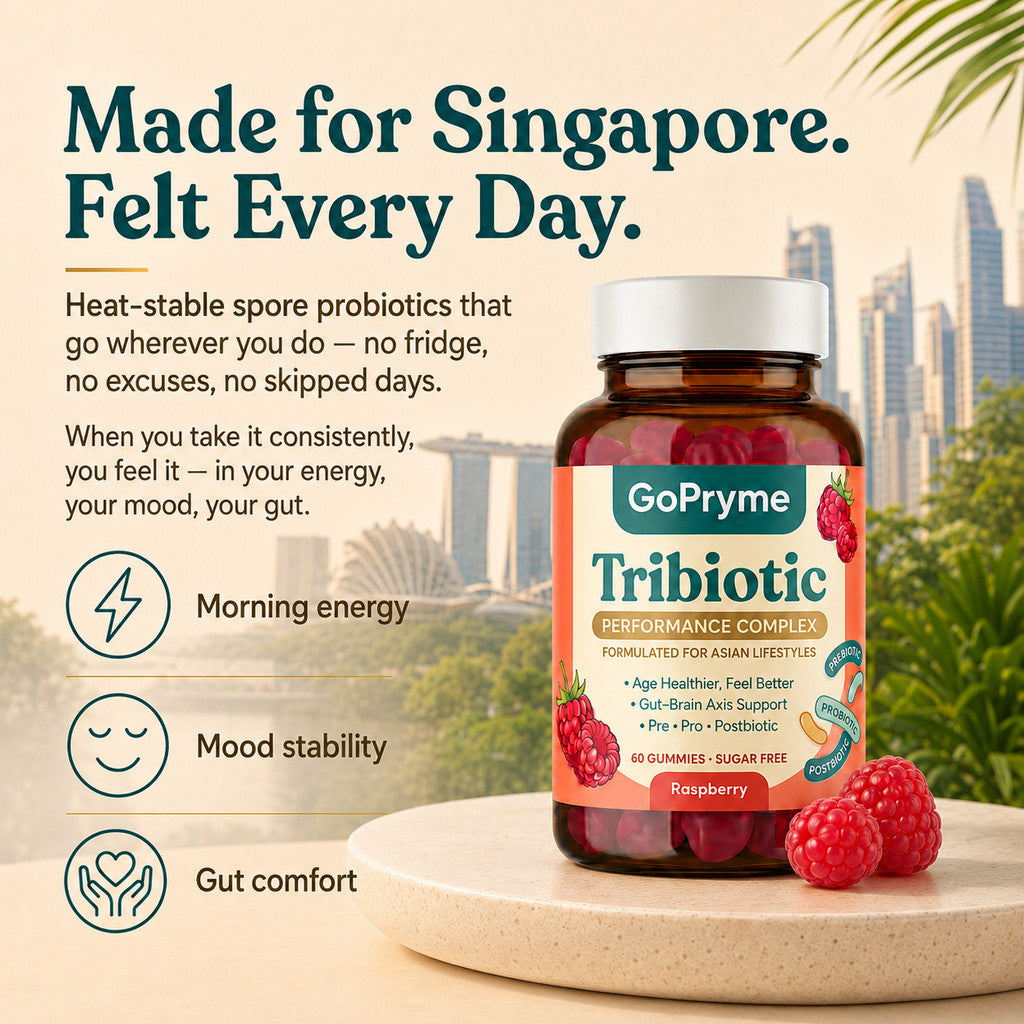 Gopryme Tribiotic Performance Complex – Raspberry Gummies