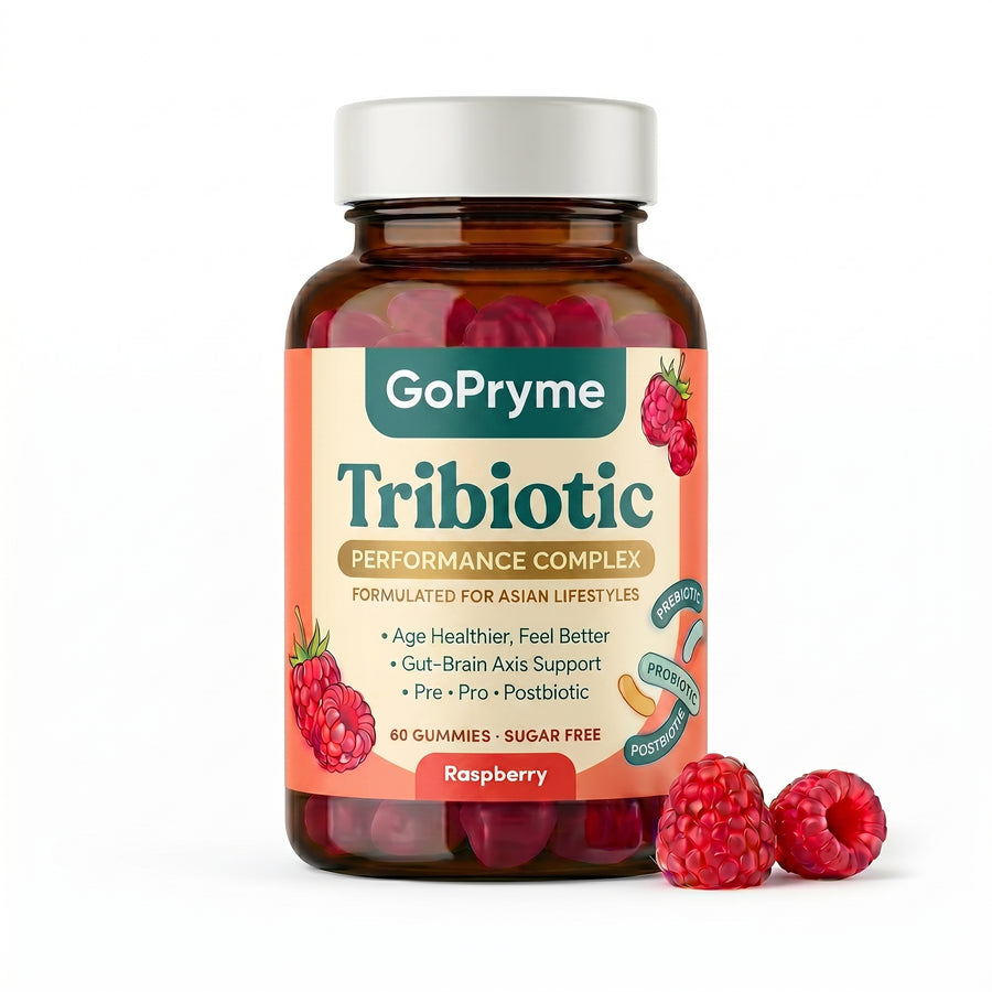 Gopryme Tribiotic Performance Complex – Raspberry Gummies